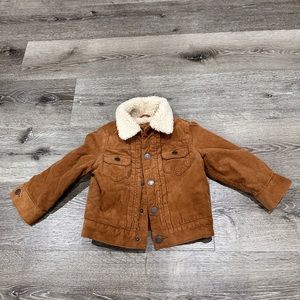 GAP fur jean jacket